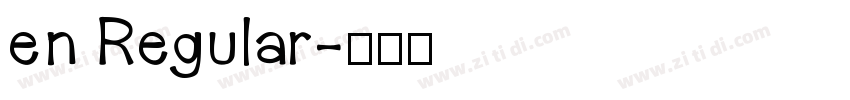 en Regular字体转换